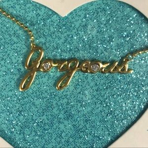 Blue|Betsey Johnson “Gorgeous” Necklace